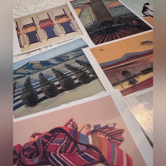 Art Teacher Laminated Post Cards. Wayne Thiebaud and Monets Garden Photographs. - Picture 5 of 13